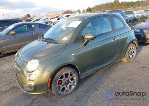 2012 Fiat 500 Sport z USA, uszkodzony, nr VIN 3C3CFFBR0CT371035